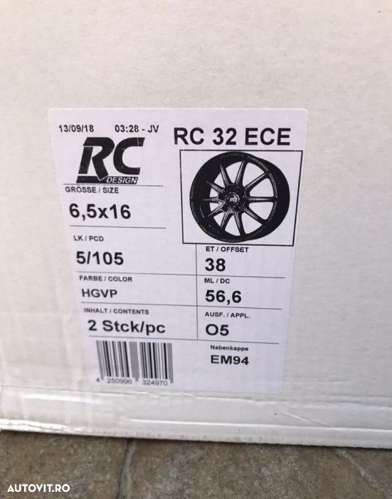 Jante Opel Astra j, Astra k, Mokka, noi, 16 inch - 2