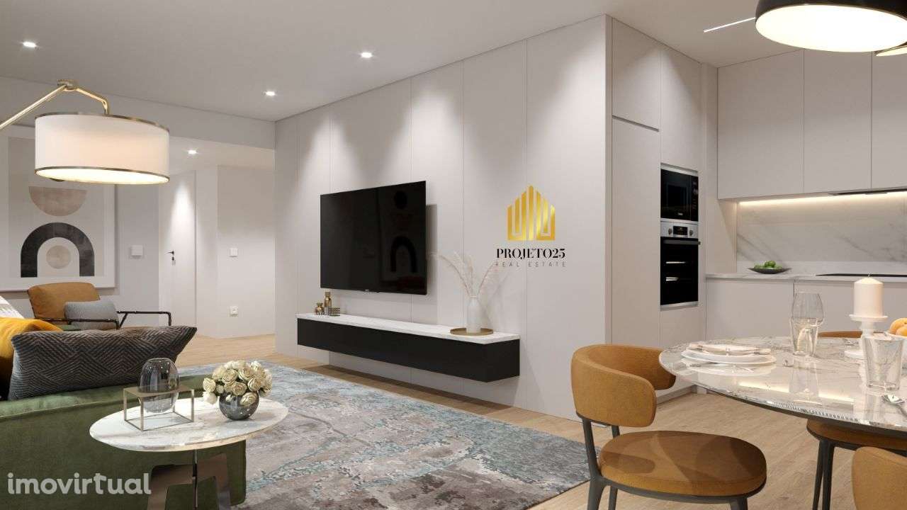 T1 Novo com Varanda e Garagem, em Condº Fechado, Centro de Ermesinde. - Grande imagem: 3/23