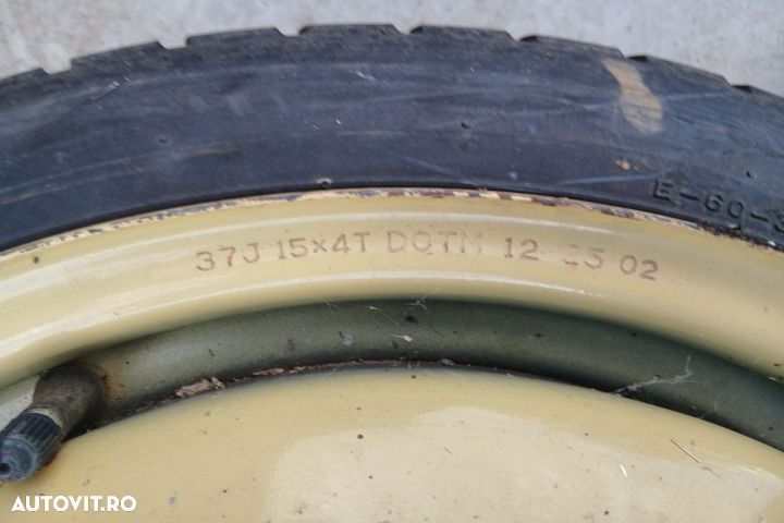 Roata de rezerva slim R15 37J15X4T 115/70 R15 37J15X4T 115/70 R15 Maz - 3