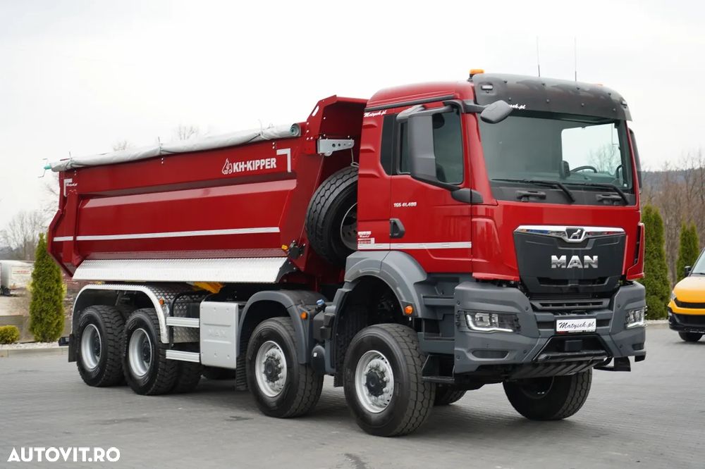 MAN TGS 41.480 / 8X8 / ​​BASCULATOR / AUTOMAT / NOU-NOUȚ / ECHIPAMENTE BOGATE / DISPONIBIL IMEDIAT / AUR METALIC / - 10