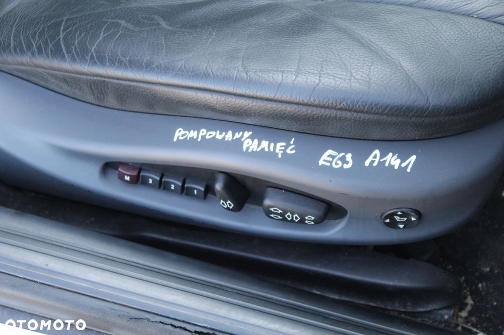 FOTEL PRAWY PRZÓD POMPOWANY PAMIĘĆ SKÓRA BMW E63 - 3