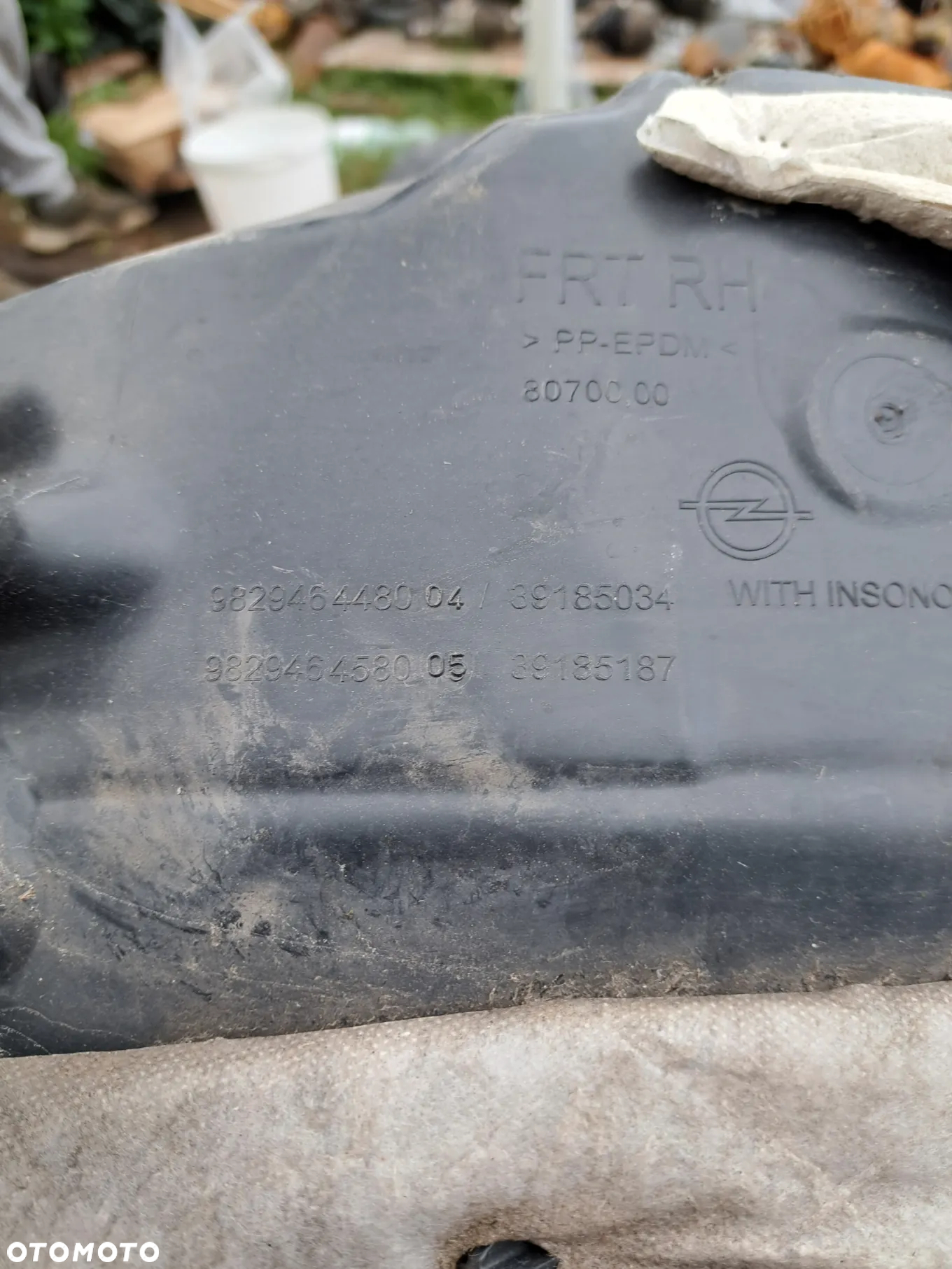 Nadkole prawe przednie Opel Corsa F 39185034 9829464480 Nadkole prawy przód przednie Opel Corsa F - 7