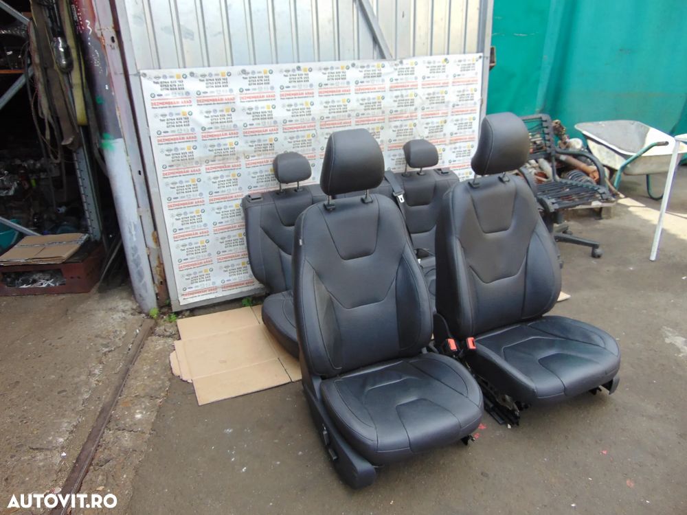 Scaune Ford Mondeo Mk5 interior piele scaune fata bancgete spate piele electrice incalzite - 2