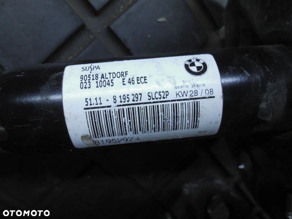BMW E46 PRZÓD STREFA ZGNIOTU 8195298 8195297 PRAWA LEWA KOMPLET - 2