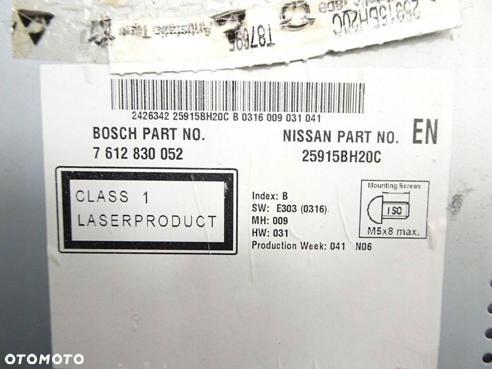 radio cd nissan qashqai j10 lift 10-13 r. 25915bh20c - 9