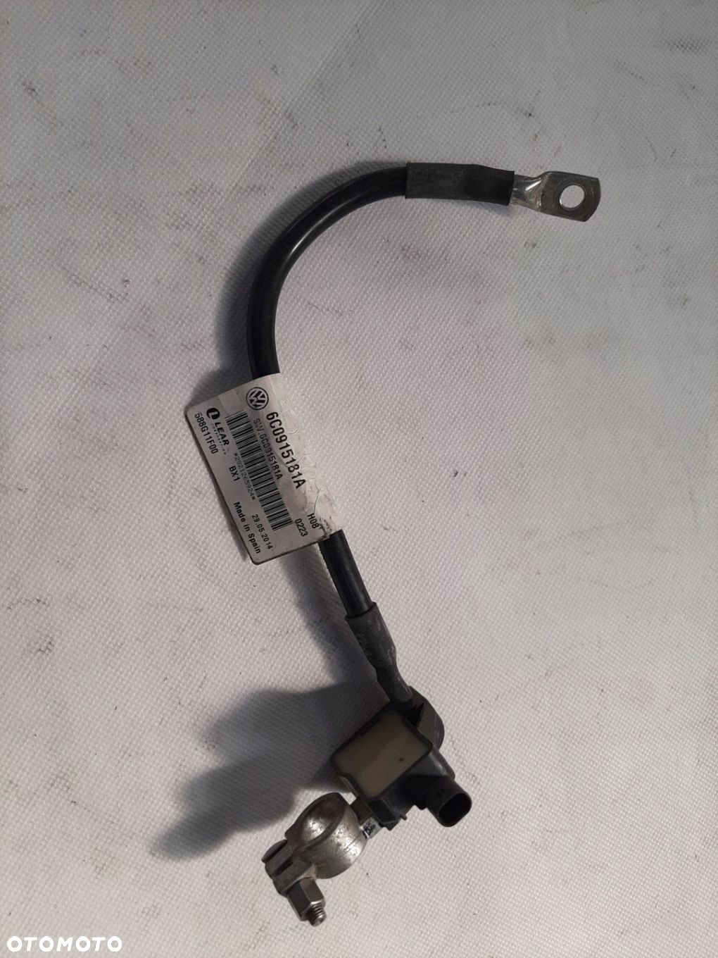 VW Skoda Seat Klema minusowa Przewód 6C0915181A - 1