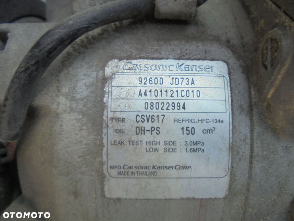 pompa klimatyzacji 2.0 dci do nissan qashqai 92600 - 2