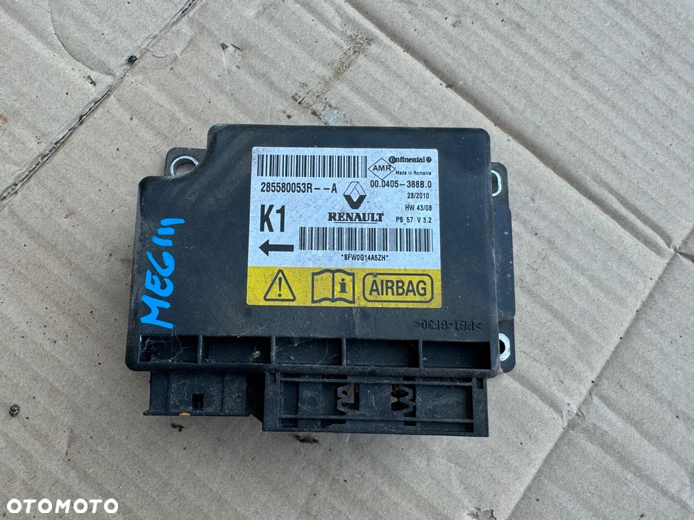 RENAULT MEGANE III CC MODUŁ SENSOR AIRBAG 285580053 - 2