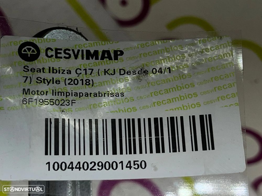 Limpa Vidros SEAT IBIZA V 1.0 TGI Ref. 6F1955023F - NO. 340064 - 4