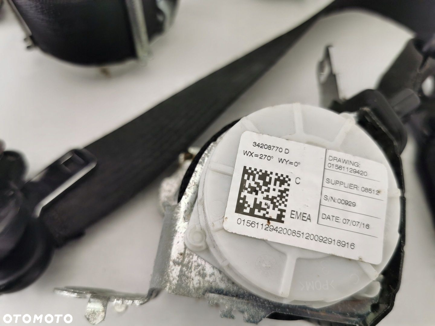 P5ZN25TX7AC DODGE RAM 5 V PASY BEZPIECZEŃSTWA TYŁ PRAWY LEWY ŚRODKOWY - 4