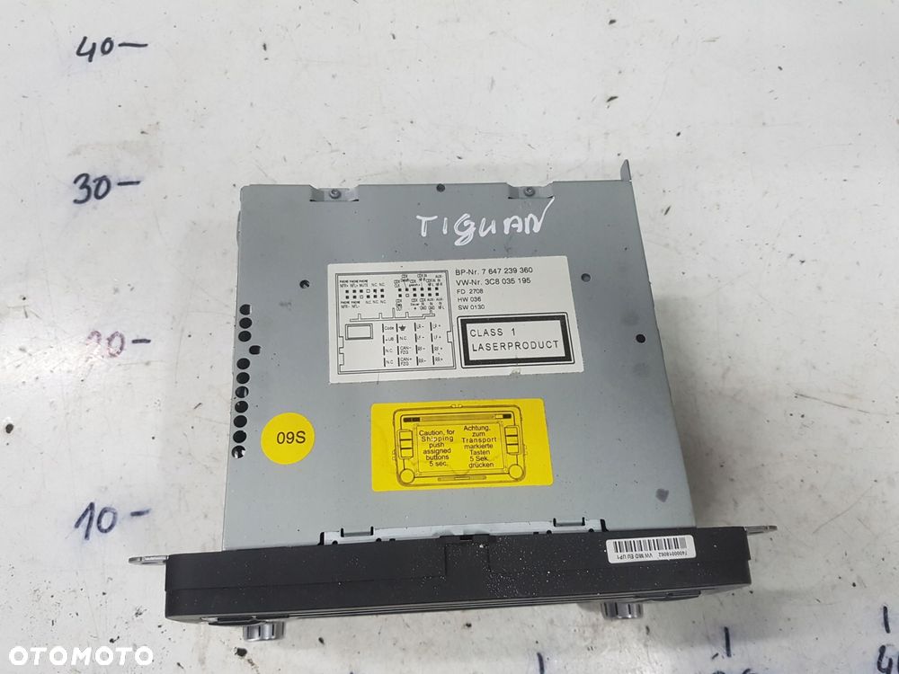 VW TIGUAN I 5N 06-10r RADIO CD RADIOODTWARZACZ 3C8035195 - 2