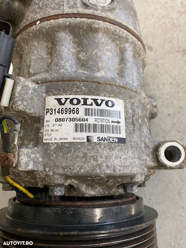Compresor de clima Volvo XC60 V60 S60 XC40 XC90 V90 31469968 - 3