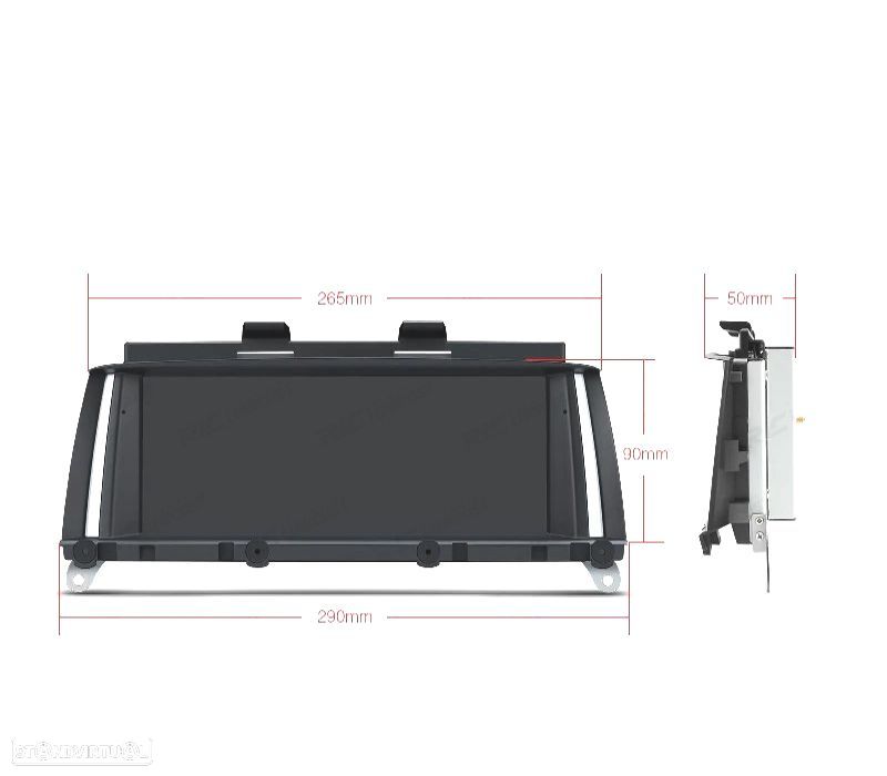 AUTO RÁDIO GPS ANDROID 12 PARA BMW X3 F25 X4 F26 11-13 CIC - 2