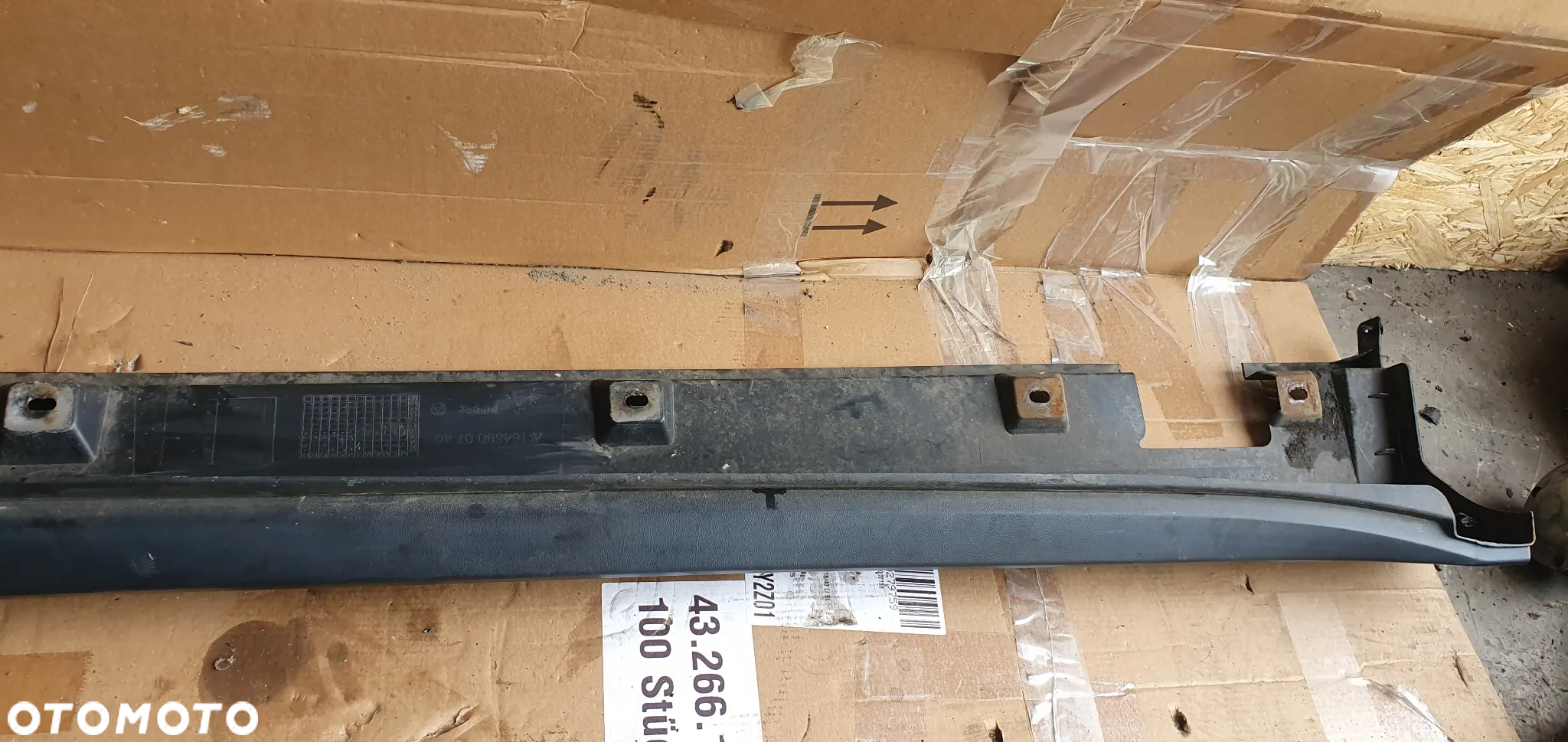 Nakładka listwa progowa osłona lewa Mercedes ML W164 A1646900740 - 7
