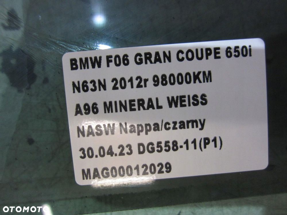 BMW 6 F06 GRAN COUPE SZYBA BOCZNA DRZWI LEWYCH PRZEDNICH 51337275395 - 6