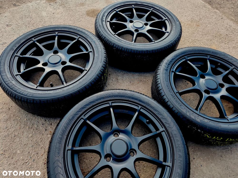 3x112 Felgi Alumniowe Alufelgi 15 Koła Letnie Lato SMART Fortwo I W450 1 II W451 2 Legnica ALU-RAD 5,5mm Czarne 155/60 175/55 - 4