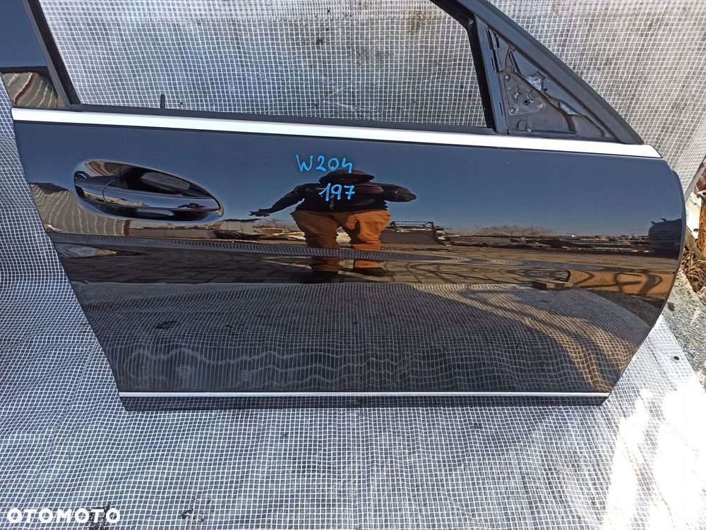 MERCEDES W204 C-KLASA DRZWI PRAWE PRZÓD PRZEDNIE 197 KOMPLETNE W KOLOR - 2