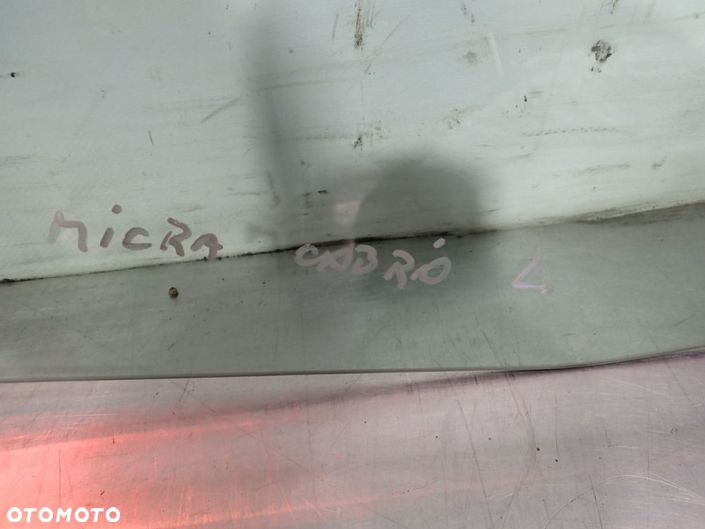SZYBA BOCZNA LEWA PRZEDNIA DRZWI NISSAN MICRA K12 C+C - 4