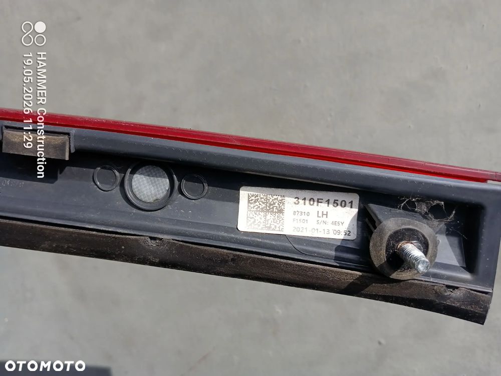 KIA SPORTAGE IV 18-21 LIFT 2021 r. ODBLASK tylny blenda klapy 310F1501 + - 7