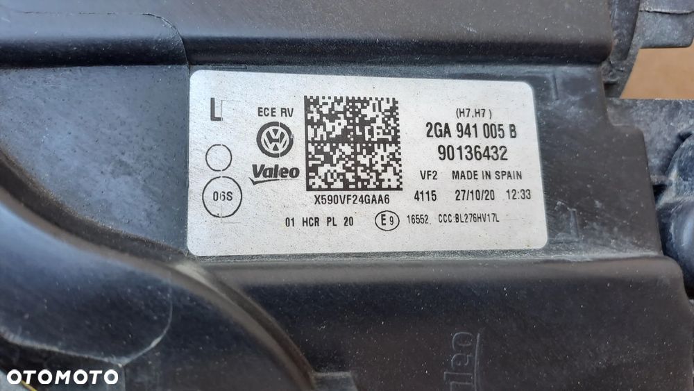 VW T-ROC 2GA LEWA LAMPA ZWYKŁA EUROPA 2GA941005B - 5