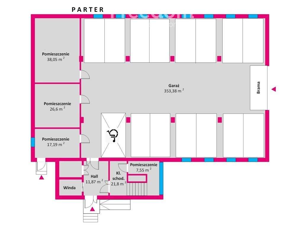 Do wynajęcia biurowiec 2340 m² ul. Mieszka I - Pełny obrazek: 3/8