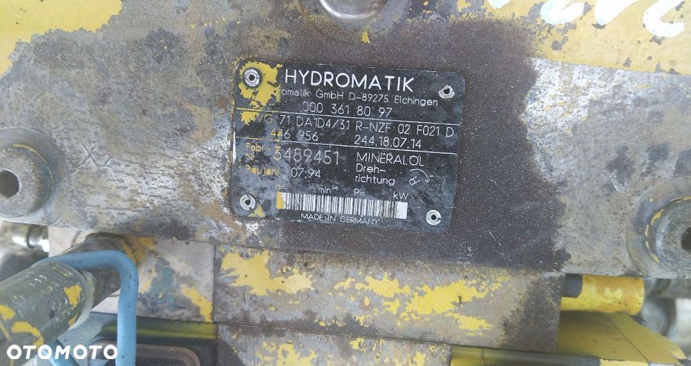 POMPA HYDRAULICZNA KRAMER 612 SL HYDROMATIC AVG 71 DA1D4/31 R-NZF 02 F021 D [HYD 2121] - 4