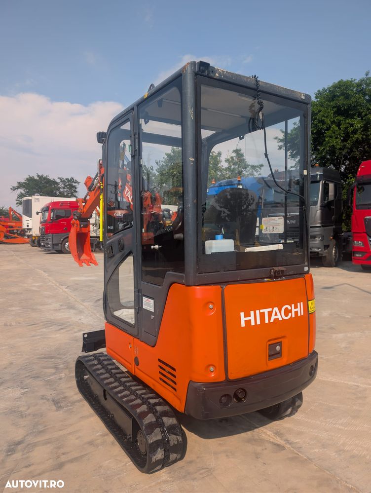 Hitachi 2 tone, Adancime sapare 2,5m, ZX19-6, CUPLA RAPIDA+3 CUPE  NOI, inst picon pe brate, lama nivelare, senile 90% ok EXTENSIBILE, camera spate, latime 1m, posibilitatea leasing 4 ani-PROMOTIE 21.900 EUR+Tva - 24