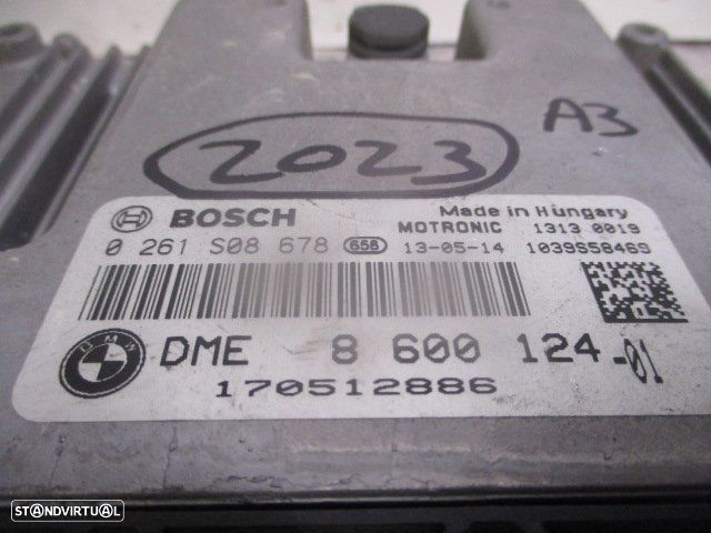 Centralina 860012401 0261S08678 MINI R56 2013 1.6I 75CV 3P PRETO BOSCH - 4