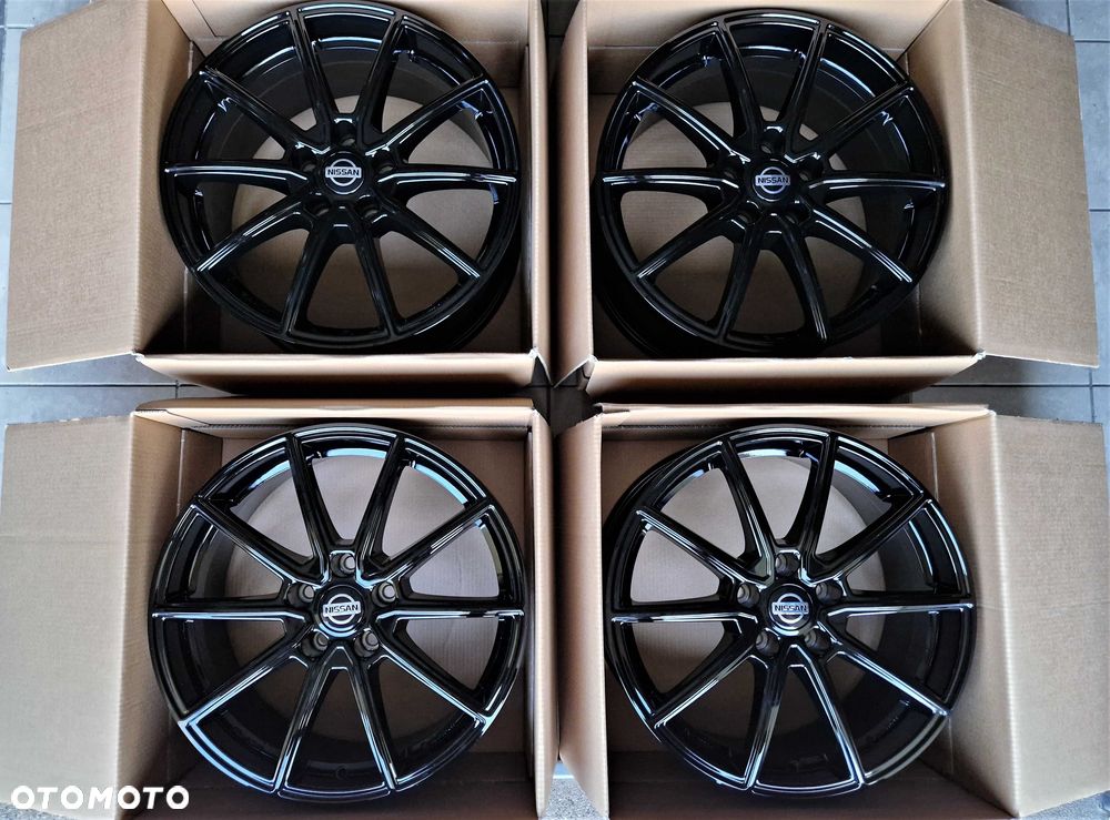 Alufelgi 18 5x114,3 Nissan Juke Qashqai Pulsar Leaf Primera Czarne 79# - 7