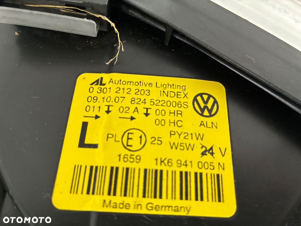 VW Golf 5 V 1K6941005 LAMPA PRZÓD PRZEDNIA LEWA  EUROPA - 10