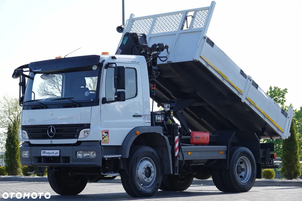 Mercedes-Benz ATEGO 16.24 / 4X4 / WYWROTKA + HDS HIAB 111 BS-2  / PILOT /  ROTATOR /MANUAL - 10
