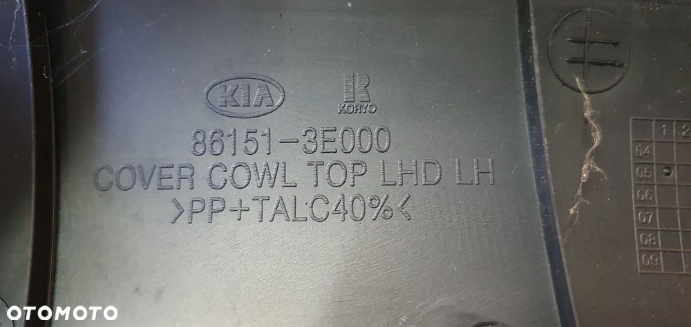 Podszybie osłona podszybia Kia Sorento I 86151-3E000 86161-3E000 - 9