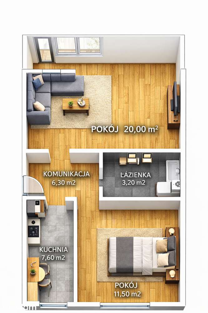 2 pokoje z balkonem | Żyrardów, ul. Nietrzebki | 4 piętro | do remontu