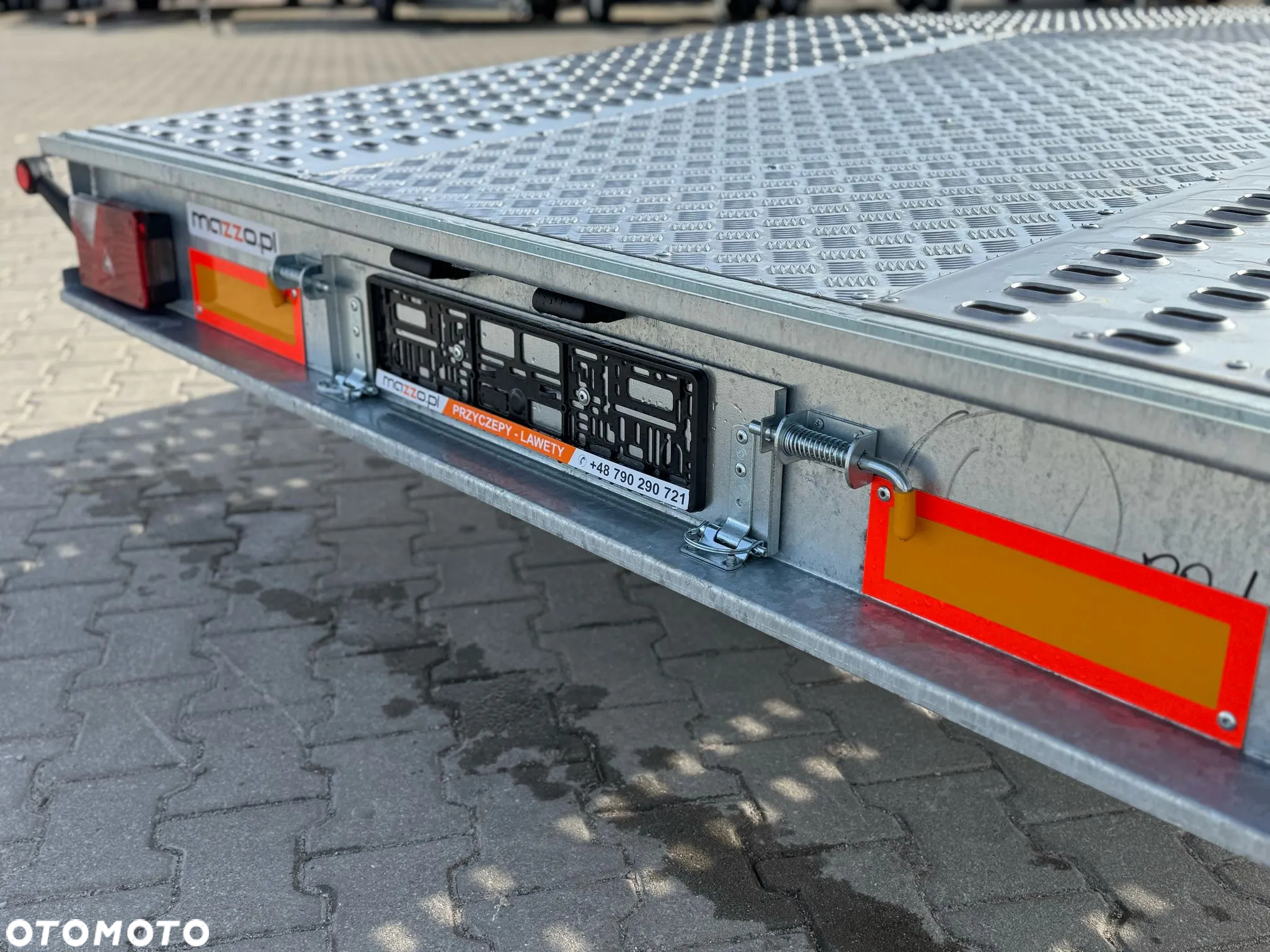 Niewiadów Dostawa laweta Jupiter raz łamana 450x210cm DMC2700 kg blacha aluminiowa, koło zapasowe AMORTYZATORY - 7