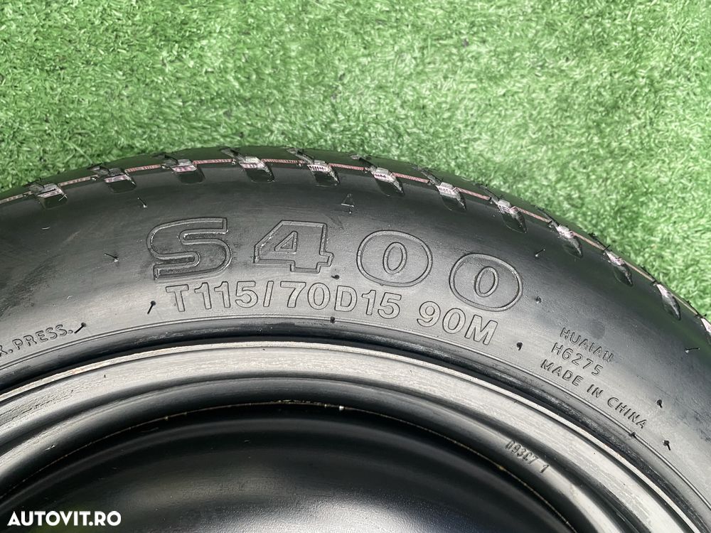 Roata rezerva slim îngustă OEM Mitsubishi Colț 115 70 R15 4X100 - 4