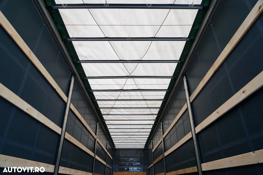 Fruehauf CORTINĂ / STANDARD / HALOMETRU DHOLLANDIA 2.000 kg / SAF / 100% ANVELOPE / BALCĂ PODEA PUTERNICĂ / - 16