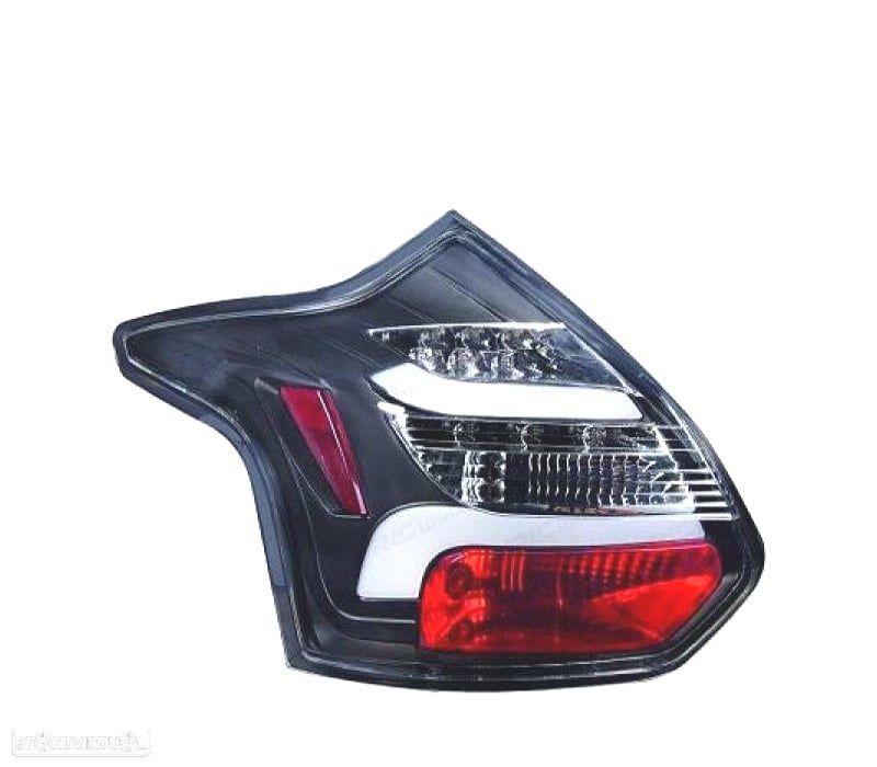 FAROLINS TRASEIROS TUBELIGHT + PISCA DINÁMICO FORD FOCUS MK3 11-14 PRETO - 1