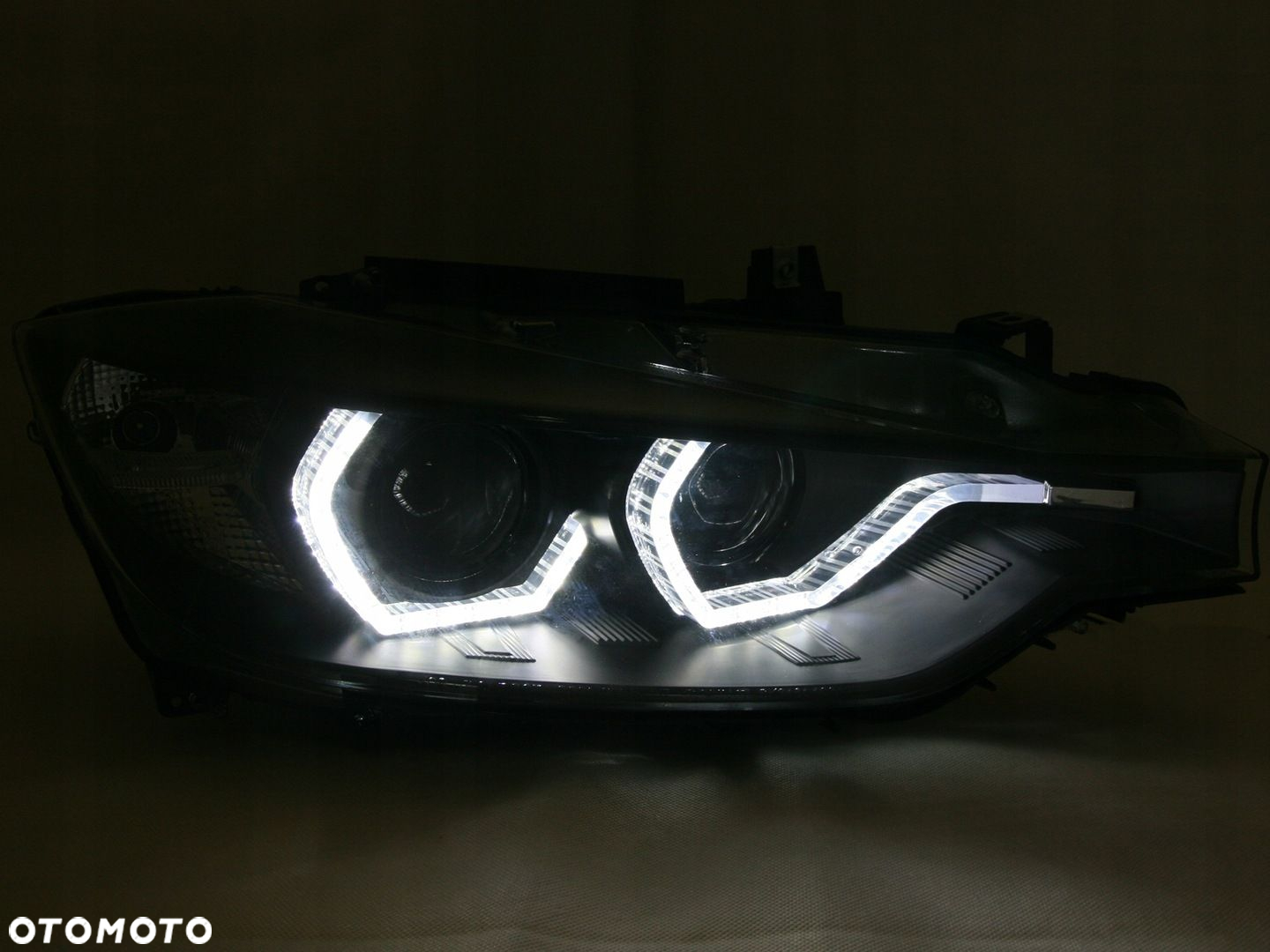 Reflektory Lampy kpl Ringi Angel Engel Led DRL Neon Tuning Bmw 3 f30 f31 - 6