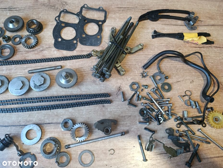 Części Yamaha Virago 125 szpilki korek zębatki zębatka ślizg ślizgi - 3