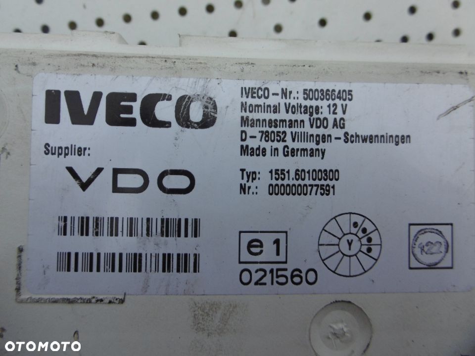 LICZNIK ZEGARY IVECO DAILY 500366405 - 3