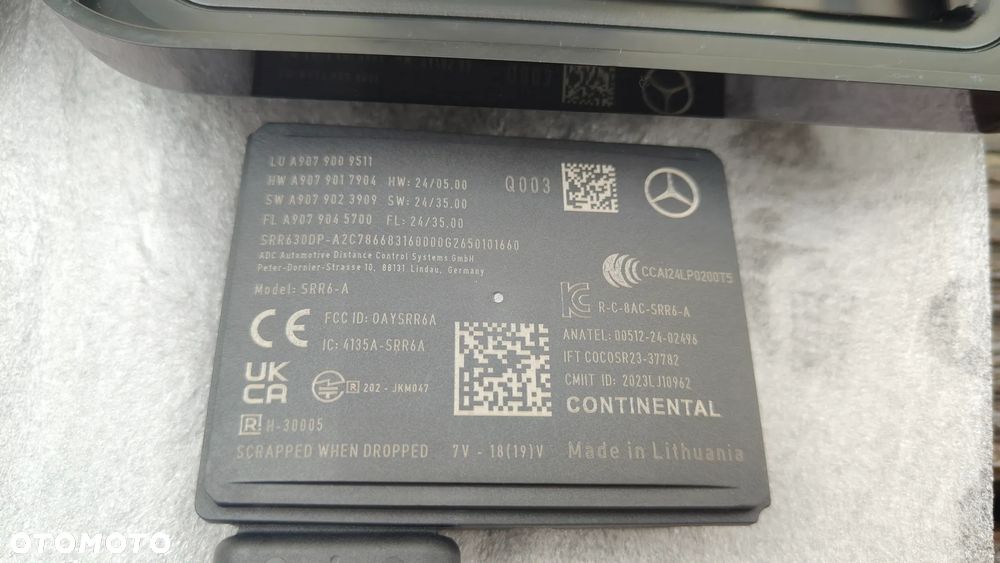 MERCEDES Sprinter w907 Moduł Radar Martwego Pola + Obudowa Nowy Oryginał - 13