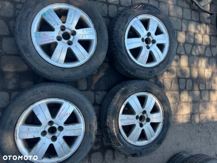 KOMPLET KOŁ ALUMINIOWYCH Z OPONAMI KOŁA TOYOTA COROLLA E11 E12 YARIS II 15 ET45 4x100 195/60 R15 - 1