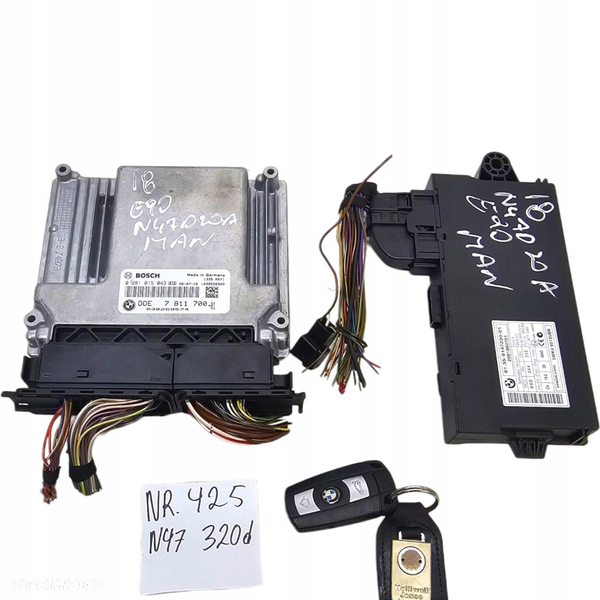 Bmw E90 Zestaw Startowy Komputer Kluczyk Sterownik Cas 320D N47 Nr 425