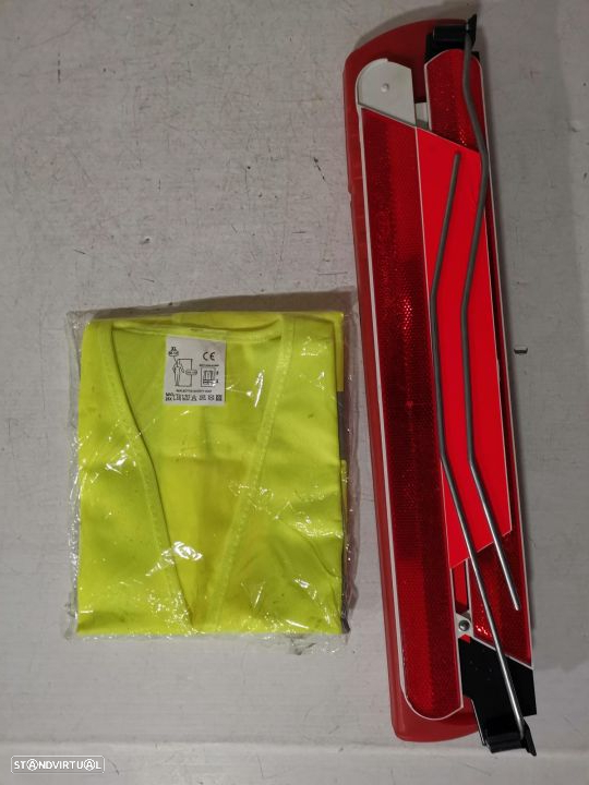 triângulo sinalização e colete refletor para carro - 2