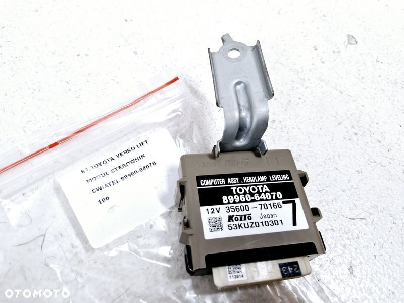 TOYOTA VERSO LIFT MODUŁ STEROWNIK ŚWIATEŁ 89960-64070 - 1