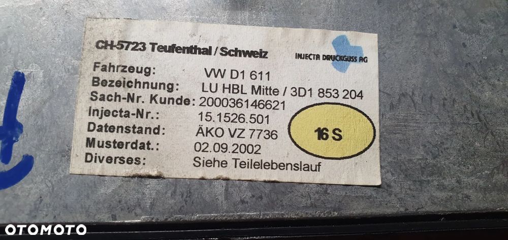 Kratka nawiewu powietrza środkowa dekor drewno VW Phaeton 3D1819144 - 7