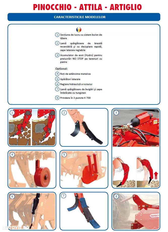 Maschio ARTIGLIO 250/5, 300/7, 400/9 - 11