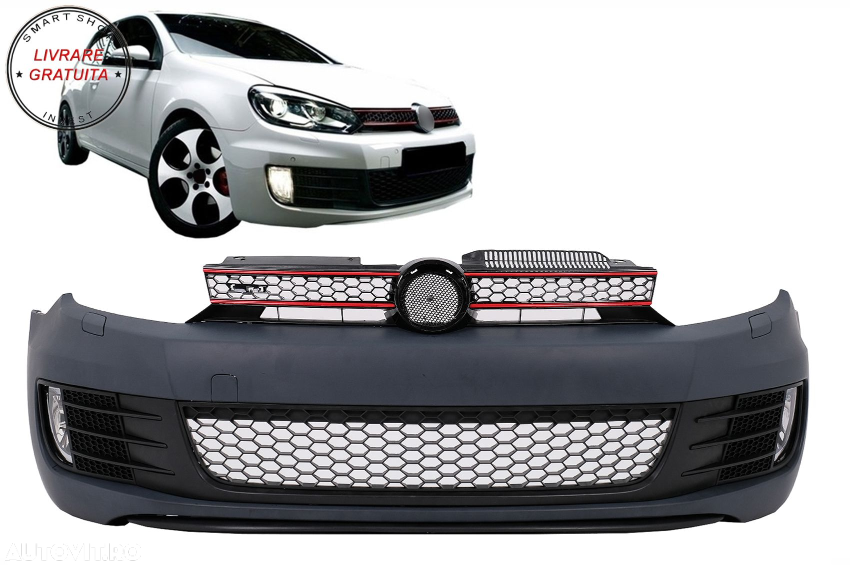 Bara Fata VW Golf VI 6 Hatchback Coupe (2008-2013) GTI Look- livrare gratuita - 8