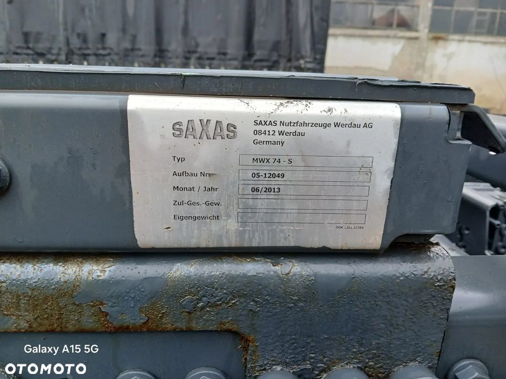 MERCEDES ACTROS MP4 RAMA ZABUDOWA BDF SAXAS MWX 74-S 2013 rok - 4