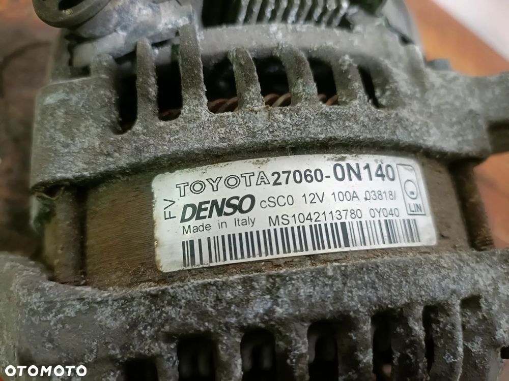 TOYOTA COROLLA E16 YARIS II AURIS II 1,4 D4D 90KM alternator 27060-0N140 + - 3